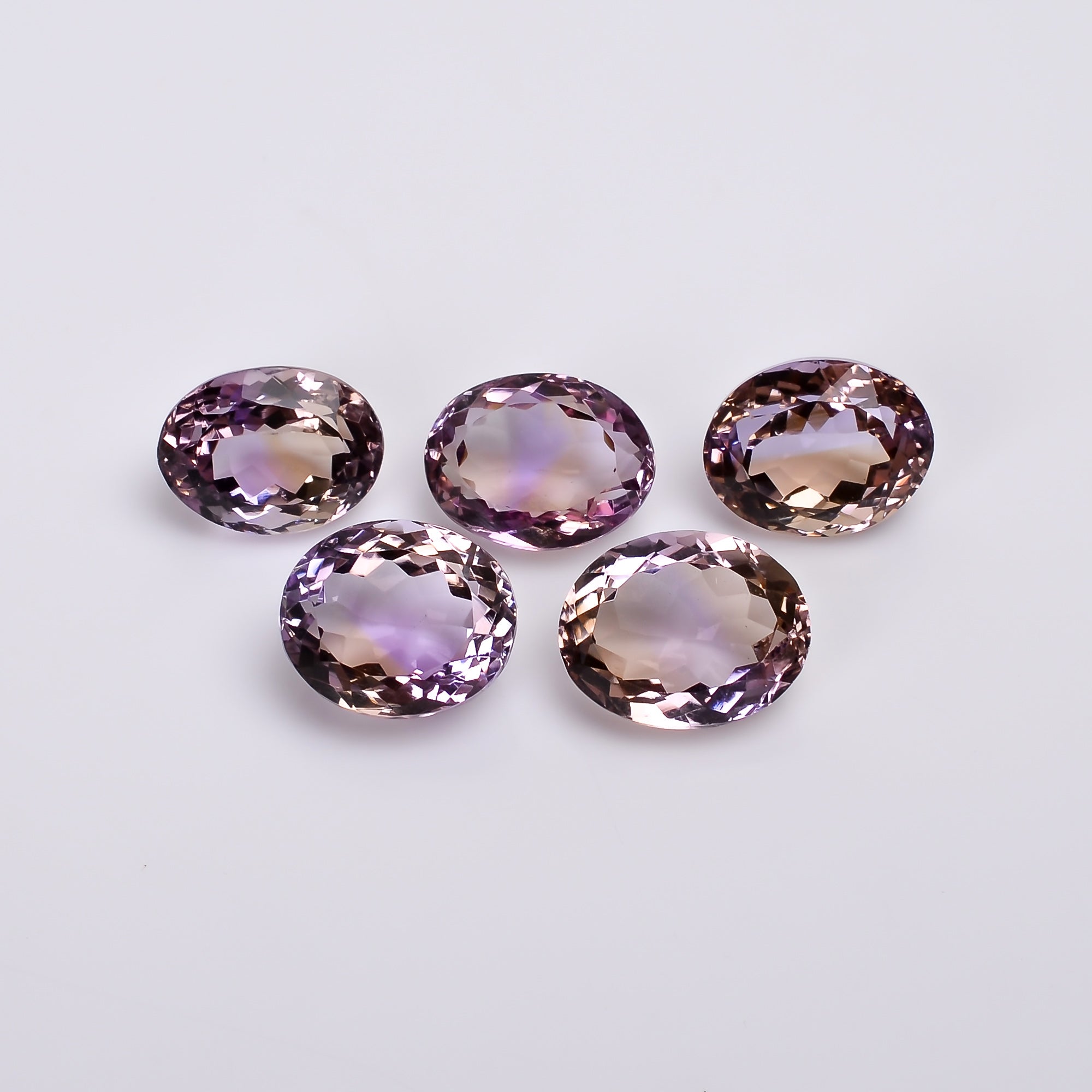 natural ametrine oval shape cut stone loose gemstone